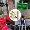GELASKA 3 Pack TK95029 Quick Hitch Adapter Bushing Kit and S07070200 Cat 1 Top Link Pin and S07090100 Lynch Pin with Ring for Category I 3-Point Hitch Tractors