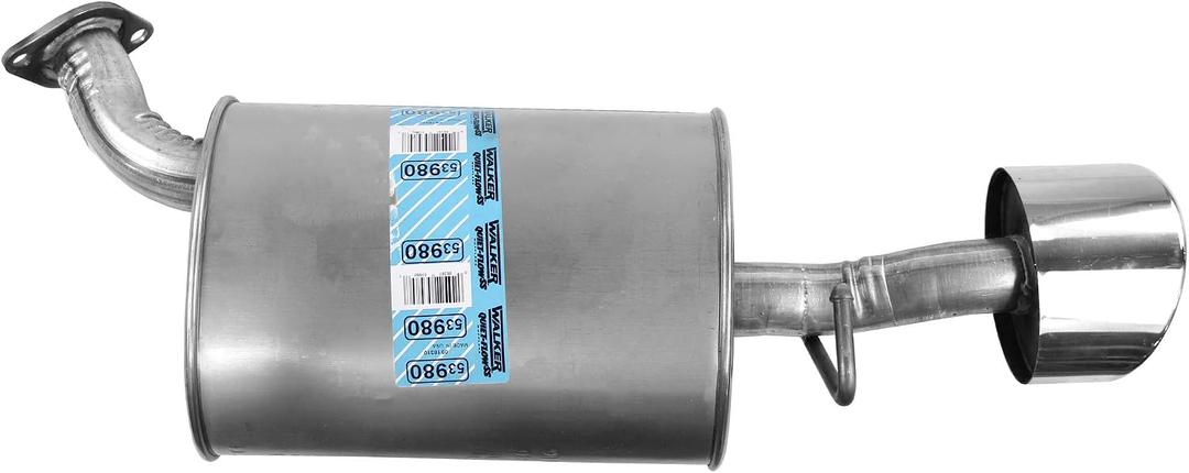 Walker Quiet-Flow SS 53980 Direct Fit Exhaust Muffler Assembly 2" Inlet (OD) 5.875" Outlet (OD) for Kia Optima
