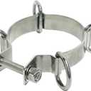 AMGO 2.75-3" Stainless Steel D-Ring Clamp - Sun Shade Sail Pole Accessories - for Heavy Duty Shade Sail Stand Pole, Canopy support Pole, Space Durable Versatile Replacement Poles