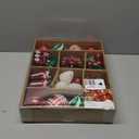 Alupssuc 82pcs Christmas Balls Ornaments Set, Delightful Classic Gift Set, Shatterproof Plastic Decor for Xmas Tree Holiday Wedding Party Decorations with Hanging Strings, Red, Green and White