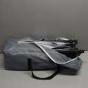 Bend River Portable Baby Playpen with Padded Floor, Foldable Play Yard for Babies and Toddlers, Indoor & Outdoor Kids Fence (Grey, 50" x 50")