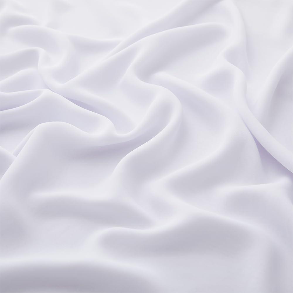 60" Wide White Chiffon Fabric by The Yard Soft Sheer Fabric for Wedding Arch Draping Fabric,Bridal Wedding Dress Sewing DIY,5 Yards