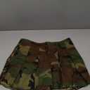 WDIRARA Women's Camo Print High Waist Streetwear Pleated Skater A Line Mini Skirt, Size L
