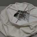 Rectangle Lamp Shades Set of 2, 10.5" x 10"x 13" Medium Cut Corner Beige Lampshades Natural Linen Hand Crafted, Include 2 Pack Lamp Harps, Suitable for E26 Base and Saddle Base, Easy Assembly Required