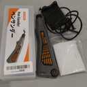 Cordless Pen Sander, Variable Speed and USB Charging with LED Light, Multi-Purpose Power Tool for Sanding, Polishing, Finishing, DIY Crafts (Grey)