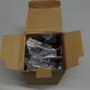 4 Pack Stocking Holders for Mantle for Christmas Decorations,2 in 1 Mantle Garland Holder for Hanging Christmas Stockings,No Drilling Required & Adjustable Garland Hanger, Metal(Black)