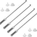 4PC Washer Suspension Rod Replaces W10780048 For Admiral ATW4675YQ1 Whirlpool WTW4800XQ4 WTW4800XQ0 WTW4800XQ1 WTW4800XQ2 Maytag MVWC200XW2 MVWC200XW1 Amana NTW4600YQ1 NTW4650YQ0 RTW4640YQ1 RTW4640YQ0