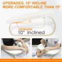 Arm Rest for Nails Tech Upgraded 10 Inclined, U-Shaped Manicure Nail Arm Rest Stand, Nail Armrest for Nail Tech Hand Rests with Aluminum Alloy Holder Non-Slip