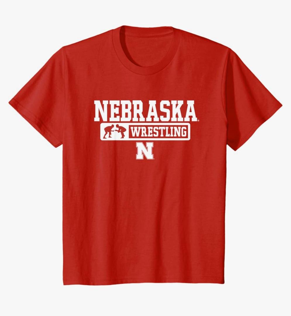 Elite Authentics Nebraska Cornhuskers Wrestling Arm Twist Red T-Shirt Size 3T