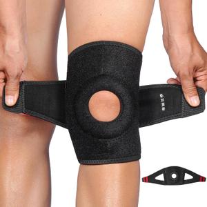 Adjustable Knee Brace for Knee Pain - Knee Brace with Side Stabilizers & Patella Gel, No Slip, Breathable Knee Support Brace for Men and Women, Knee Pain ACL MCL Arthritis Injuries Recovery (XL) (Black)