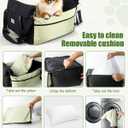 Dog Carseat for Small Dogs  Harness-Compatible Pet Travel Accessory, Portable Travel Bed & Pet Car Carrier Bag, Easy Install, Washable Dog Booster Seat for Small Dogs