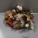 6.2FT Fall Garlands Autumn Garland with Lights and Timer Maple Pumpkin Berry Garlands Fall Leaves Garland for Mantle Halloween Thanksgiving Harvest Christmas Decorations (Mixed Gray)