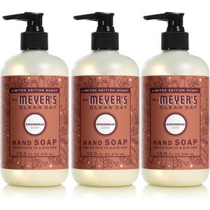 Mrs. MEYER'S CLEAN DAY Liquid Hand Soap, Gingerbread Scent, 12.5 fl oz (Pack of 3)
