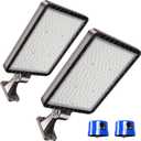 Ledmo LED Parking Lot Lights 350W LED Flood Lights Outdoor 52500LM 5000K Adjustable Trunnion Mount Dusk to Dawn Area Security Street Lighting Commercial Wall Mount Warehouse Shop Garage IP65 2 Pack, 300W/Slip Fit/1PC