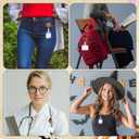 4pcs Halloween Funny Pumpkin Badge Reels, Id Badge Holder Fall Party Badge Reel Retractable Badge Fixed Scroll for Students Lanyard Supplies Halloween Party