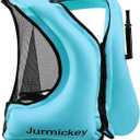 Snorkel Vest for Adults, Inflatable Snorkeling Vest for Men & Women, Portable Swim Jacket & Buoyancy Vest for Snorkeling, Swimming, Kayaking, Boating