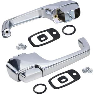 Pair of Outside Chrome Door Handles Fit for 1967-1972 Chevrolet C10 C20 C30 K20 K30 Pickup Suburban GMC C15 C25 C35 K15 K25 Pickup Replace# 3927895 3927899