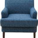 Stretch Chair Covers with Arms 2 Piece Banquet Armchair Slipcover | with Cushion Cover Printed Accent Chair Cover Furniture Protector for Living Room