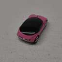 ASHATA 2.4G Car Mouse with USB Reciver 1600DPI Optical Mouse for PC Computer Laptop Tablet, High Cute Mouse for Win XP//Win7/ME/2000/for Mac OS (Pink)