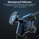 CARFIB Car Phone Mount fit for Tesla Model Y Model 3 Accessories Strong Magnet Screen Phone Holder Adjustable fit for iPhone and Other Phones with Magsafe Magnetic Ring