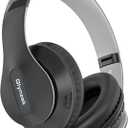 Wireless Bluetooth Headphones Over Ear, 65H Playtime HiFi Stereo Headset with Microphone and 6EQ Modes Foldable V5.3 Bluetooth Wireless Headphones for Travel Computer Laptop (Grey)