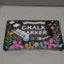 Window Chalk Markers for Glass Washable, 10 Colors Jumbo Liquid Chalk Marker with 10mm 3 in 1 Nib Thick Wide Tips, Big Chalkboard Markers, Car Paint Pen for Auto, Bistro, Mirror, Poster, Blackboards