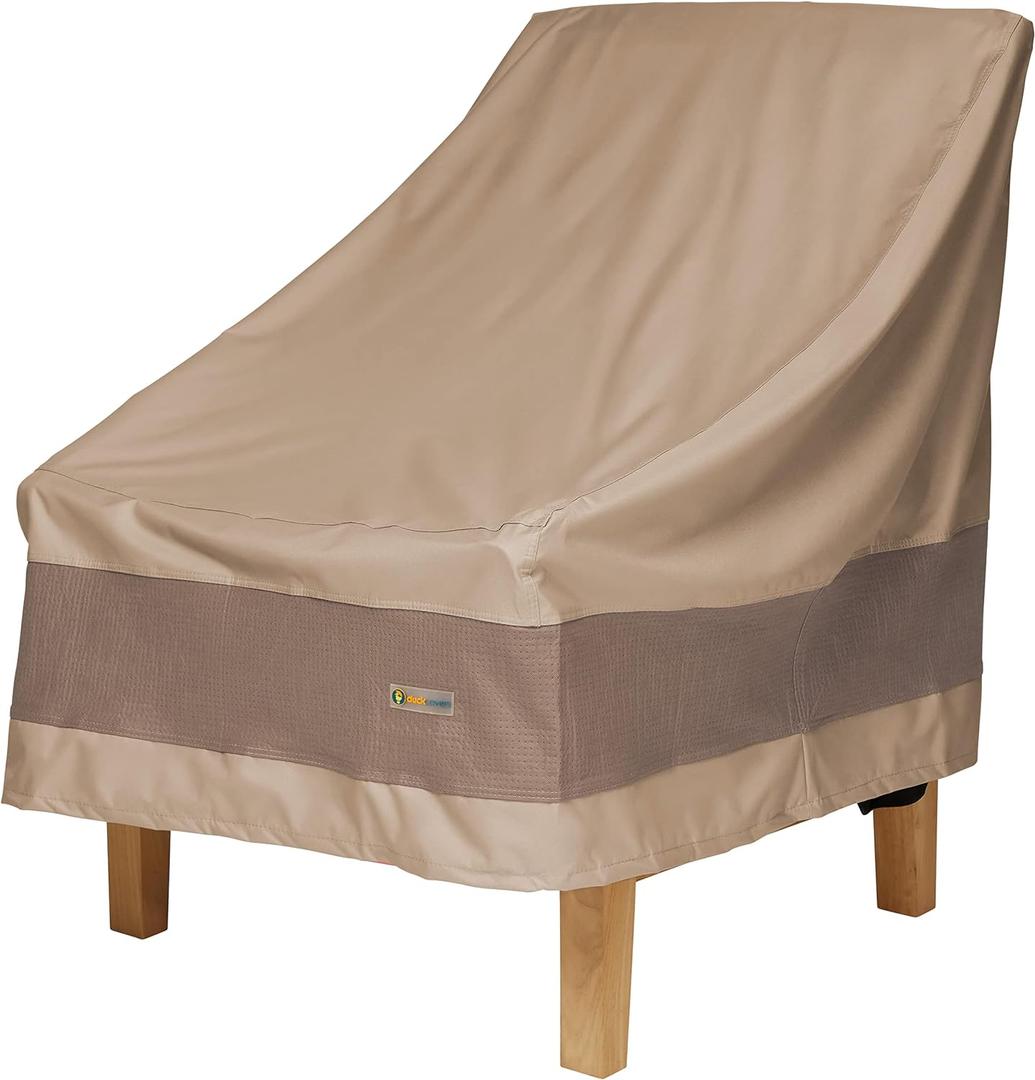 DUCKCOVERS Elegant Waterproof 34 Inch W Patio Chair Cover, Outdoor Chair Covers