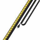 24 Outlet Long Power Strip,Heavy Duty Metal Socket Power Strip,Aluminum with 15-Foot Extension Power Cord,ETL Certified for Home, Office, Garage and Workshop Black and Yellow