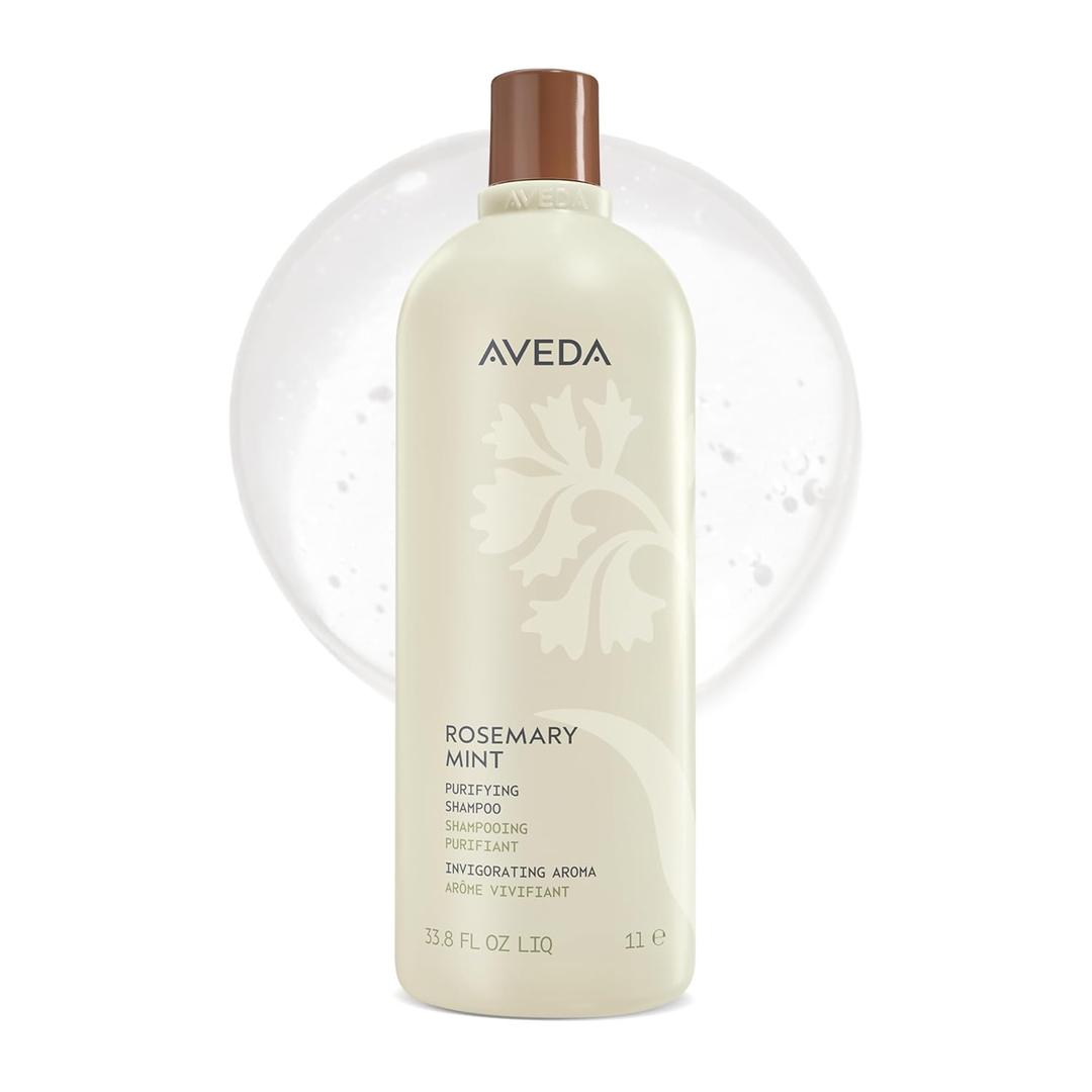 Aveda Rosemary Mint Purifying Shampoo | Clarifying Shampoo | Gently Removes Buildup, Adds Shine | For Normal to Oily Hair, Fine to Medium Hair Types | Invigorating Aroma| 97% Naturally Derived*