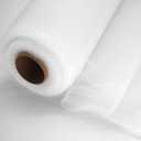 White Tulle Fabric Rolls 54 Inch by 20 Yards Fabric Tulle Bolt for Wedding Decorations Christmas Gift Wrapping Plant Cover DIY White Tutu Baby Shower Table Skirt Birthday Party Craft Supplies