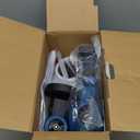 Paint Sprayer, 700W HVLP Spray Gun with Cleaning & Blowing Joints, 4 Nozzles and 3 Patterns, Easy to Clean, for Furniture, Cabinets, Fence, Walls, Door, Garden Chairs etc. VF803 Blue