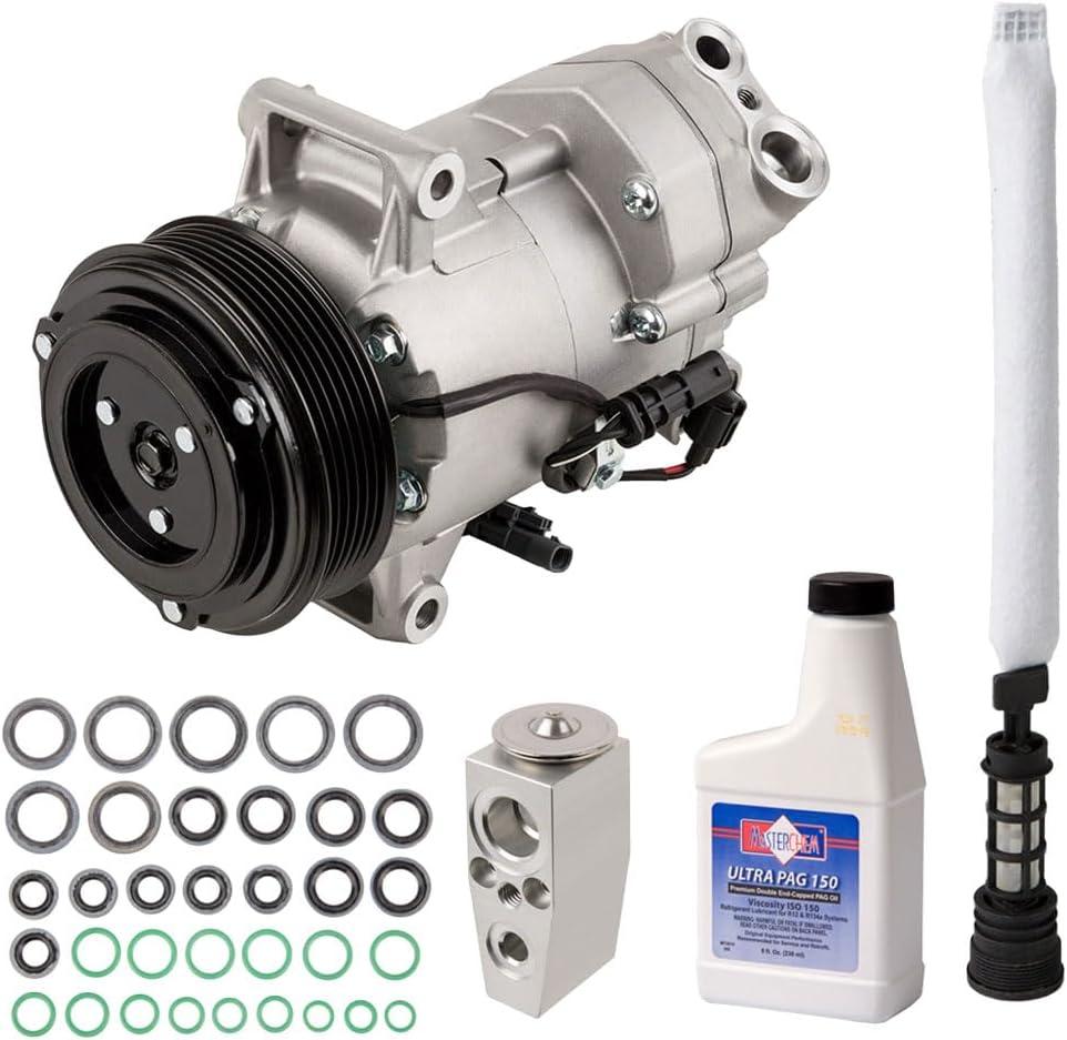 AC Compressor For Chevy Cruze 1.8 non-turbo 2012 2013 2014 2015 - Includes Drier, Expansion, PAG Oil & O-Rings - BuyAutoParts 60-89223RK 