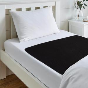 Washable Incontinence Bed Pads, Reusable Underpads for Kids, Adults, Elderly, Hospitals & Pets, Waterproof Bed Protector Pad for Bed, Sofa, Floor, Super Absorbent Bed Pad 35" x 60" - Black