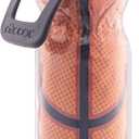 O2COOL Mist 'N Sip Misting Water Bottle 2-in-1 Mist And Sip Function With No Leak Pull Top Spout Reusable Sports Water Bottle - 20 oz (Basketball)