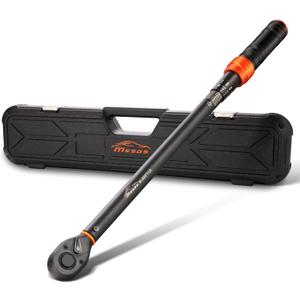 1/2-Inch Drive Click Torque Wrench 30-300 Ft.Lb/40.7-406.8 Nm, Dual-Direction 72 Tooth Adjustable，Dual Range Scale, ±3% High Precision Torque use Product Assembly and Car Repair