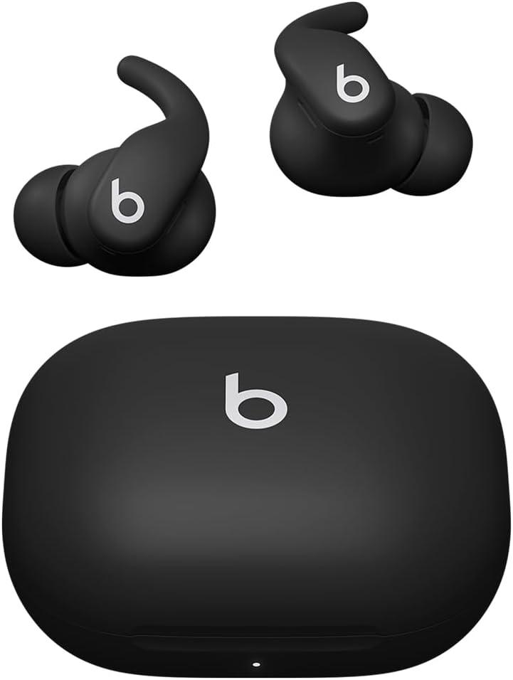 Beats Powerbeats Fit - Wireless Noise Cancelling Workout Earbuds with Secure-Fit Wingtips, Up to 30-Hour Battery Life, Sweat & Water Resistant, Apple & Android Compatible - Jet Black