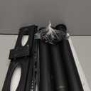 Rfiver Swivel Floor TV Stand with Mount for 32-60 inch TVs up to 88 lbs, Height Adjustable Tall TV Stand with Wood Base, Saving Space Design for Bedroom, Living Room and Corner, Max VESA 400x400mm (Black)