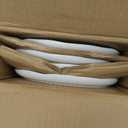 LERATIO Ceramic Dinnerware Sets for 4,Porcelain Plates and Bowls Sets with Wavy Edge,Microwave & Dishwasher & Oven Safe,Light Weight & Scratch Resistant Dishes Sets-Service for 4-Jean blue (12pcs)