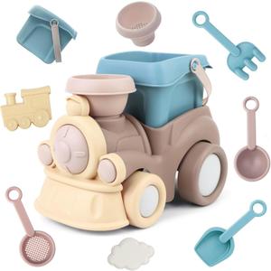Beach Toys for Kids Ages 4-8, Toddler Snow Toy Set Includes Beach Truck, Bucket, Shovel, Rake, Scoop, Trowel, Sandbox Toy for Toddlers Ages 3-5, Travel Beach Sand Toys for Kids Ages 8-12 Beach Toys for Kids Ages 4-8, Toddler Snow Toy Set Includes Beach Truck, Bucket, Shovel, Rake, Scoop, Trowel, Sandbox Toy for Toddlers Ages 3-5, Travel Beach Sand Toys for Kids Ages 8-12