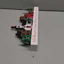 Christmas Decorations Sign, LED Lighted Village Decor, Rustic Wooden Merry Christmas Sign, Farmhouse Xmas Party Holiday Dcor Centerpiece for Tiered Tray Mantel Home (6 Buildings)