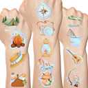 4 x Fancy Land 210Pcs Camping Temporary Tattoos for Kids Camp Party Favors