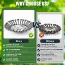 10 Inch Unbreakable Wired Trimmer Blade for Weed Eater, Steel Wire Rotary Brush Cutter Trimmer Head, Weed Eater Head for Weed Eater, Brush Cutter, Weed Wreckers, Moss Grass Rust Removal