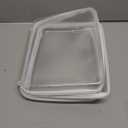 2 Pcs Clear Hard Shell Zipper Case, Hard Shell Zipper Case for Snacks, Makeup, Pencils and Toys, Clear Bag for Travel and Easily to Take with (Large)