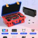 STARTRC GAMES Hard Carrying Case for Nintendo Switch 2, Professional Deluxe IP67 Waterproof, Soft Lining Hard Travel Case for Nintendo Switch 2 Console Pro Controller & Accessories (Red & Blue)