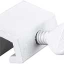 Prime-Line U 9823 Aluminum, White Finish, Sliding Window Security Lock (4 Pack)