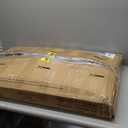 Lufeiya Gaming Desk with LED Lights and Storage Shelves, 47 inch Computer Desk with Power Outlets, Home Office Desk with Monitor Stand, Writing Table PC Desks, Black