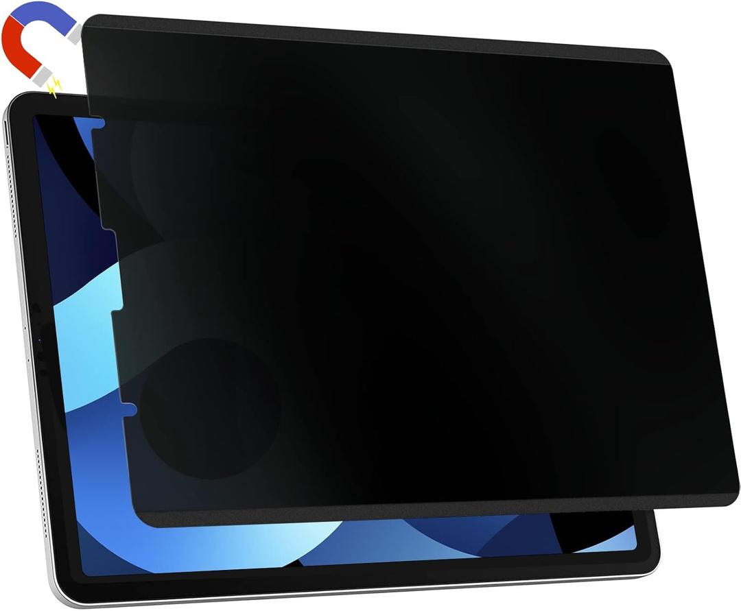 Mamol iPad Pro 11 inch Magnetic Privacy Screen Protector, Removable&Reusable Anti-Spy Filter for iPad Air 4 (10.9 inch), Anti-Glare Privacy Filter, Easy Installation and Bubble Free