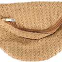 VALICLUD 1pc Summer Waist Bag Imitation Straw Woven Bag Chest Pouch Cross- body Bag