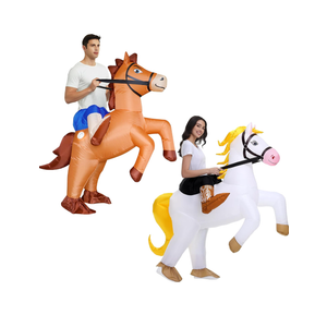 Couples Halloween Costumes for Adults Funny Inflatable Costume Inflatable Horse Costume Adult Duo Costumes His And Hers Halloween Costumes Friends Blow Up Costumes 2-Pack