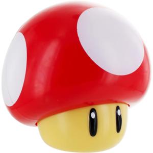 Paladone Super Mario Bros Mushroom Light with Sound, Nintendo Collectible Figure Lamp Gift for Fans, Themed Decor for Bedrooms or Gaming Rooms